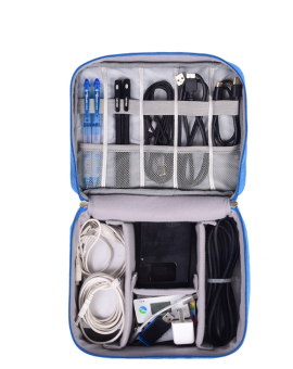 Electronic Storage Bag Data Cable Storage Bag Multi-Function Digital Package - Image 3