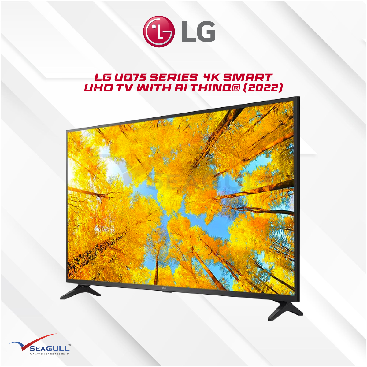 LG UHD AI ThinQ 50 UP75 4K Smart TV, α5 AI Processor - 50UP7500PSF