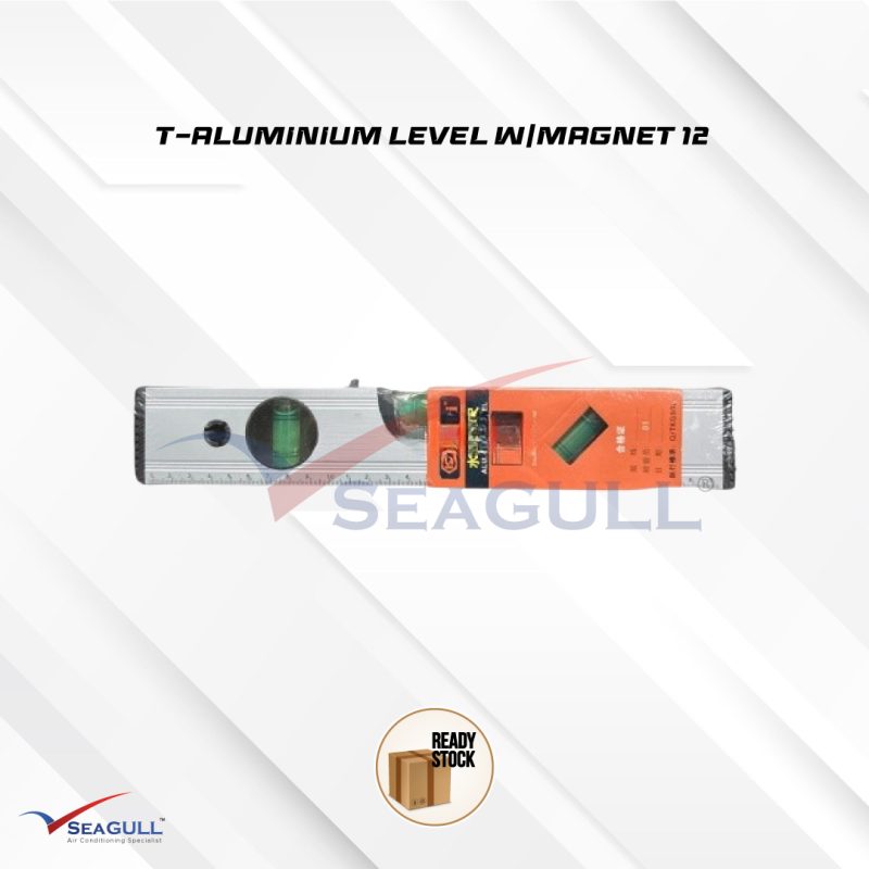 T-ALUMINIUM LEVEL W/MAGNET 12