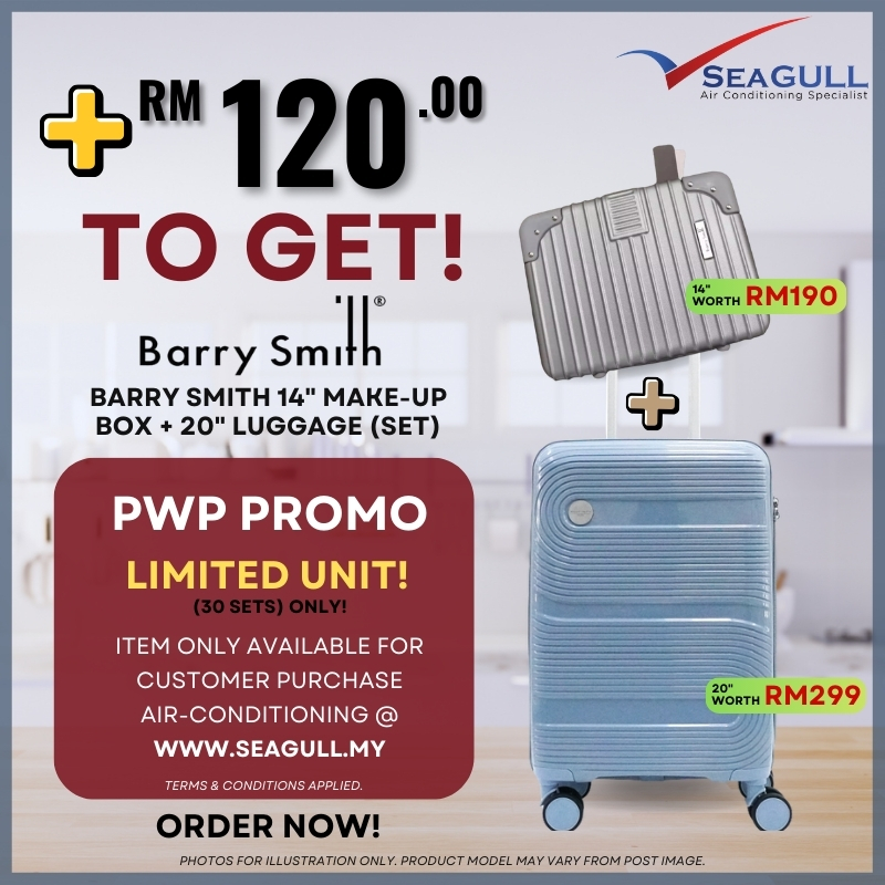 [ADD ON] +RM120 For Barry Smith 14" & 20" Luggage Set