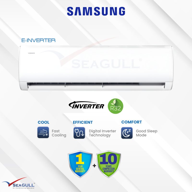Samsung E-Inverter Series Wall Mounted Inverter R32 1.0HP