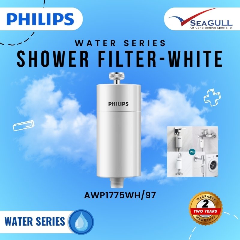 Philips Shower Filter 8L/min AWP1775WH/97 (WHITE)