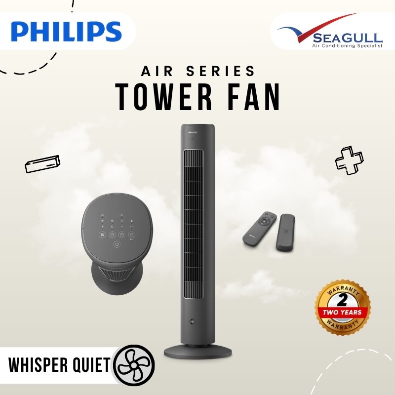 Philips Air Series CX5535/11 Tower Fan 5000 Series Dark Grey 40W