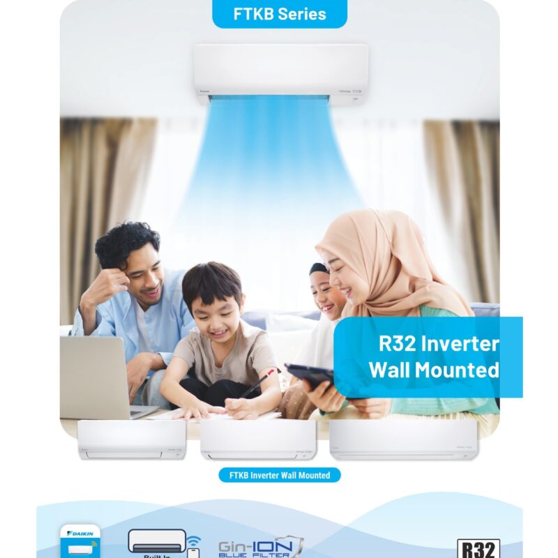 Alternative view of (Wi-Fi) Daikin FTKB Series Inverter Wall Mounted FTKB71A R32 2.5HP