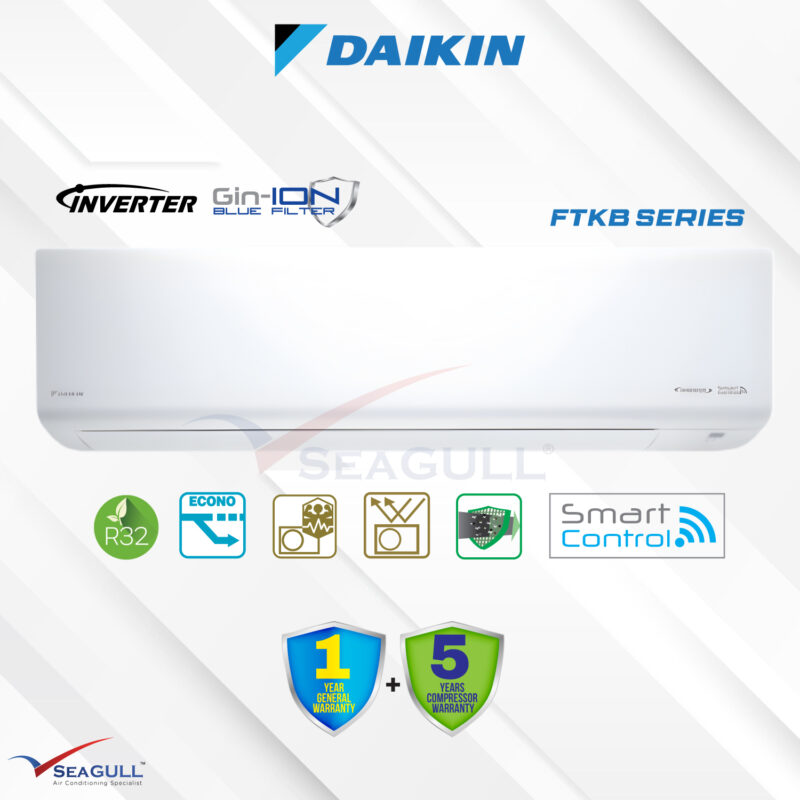 (Wi-Fi) Daikin FTKB Series Inverter Wall Mounted FTKB50A R32 2.0HP