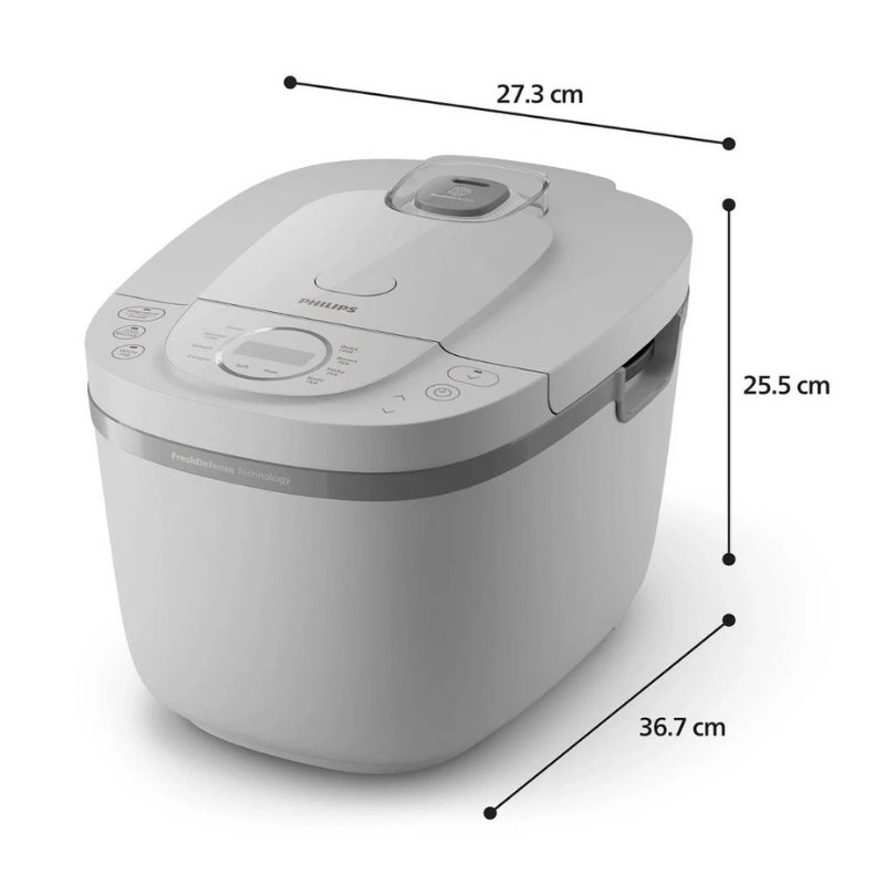 Alternative view of Philips 3000 Series Digital Rice Cooker 1.8L HD4719/32