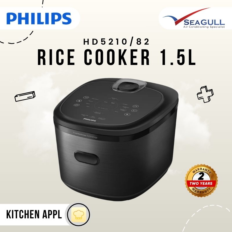 Philips 5000 Series Digital Rice Cooker 1.5L HD5210/82
