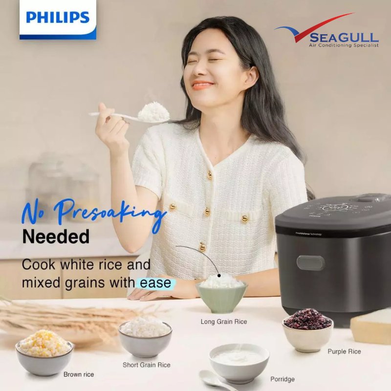 Alternative view of Philips 5000 Series Digital Rice Cooker 1.5L HD5210/82