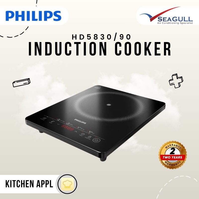 Philips Induction Cooker 2000W Counter Top HD5830/90