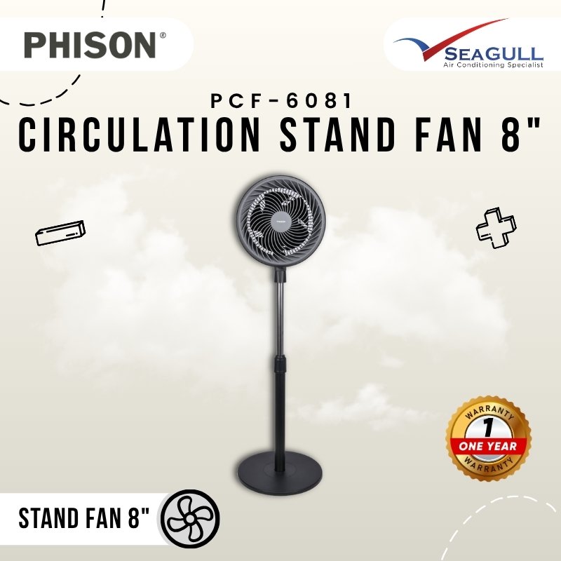 Alternative view of Phison Circulation Stand Fan 8" PCF-6081