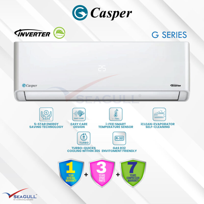 Casper G Series Wall Mounted Inverter R32 1.5HP