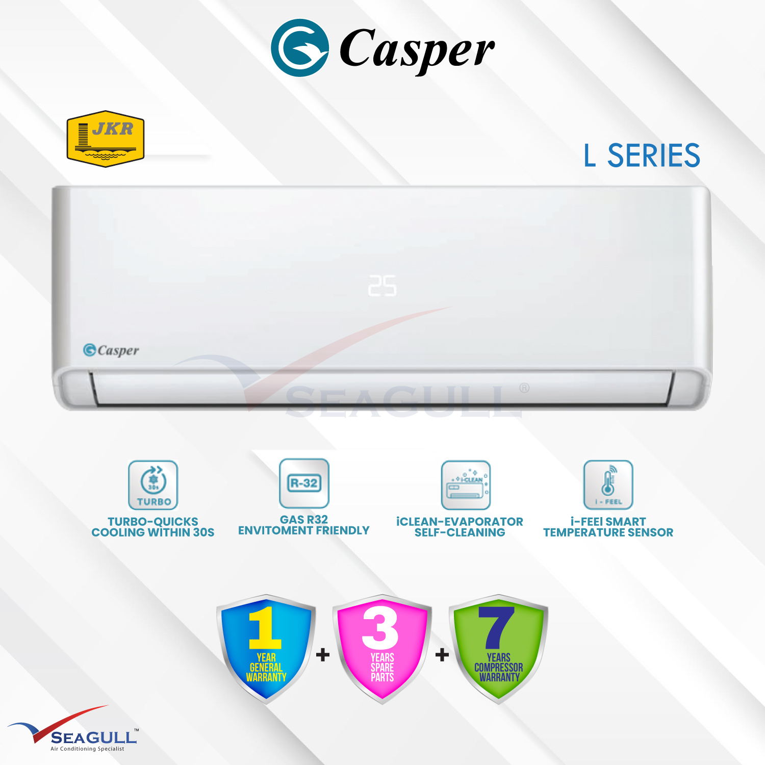 Casper L Series Wall Mounted Non-Inverter R32 2.0HP