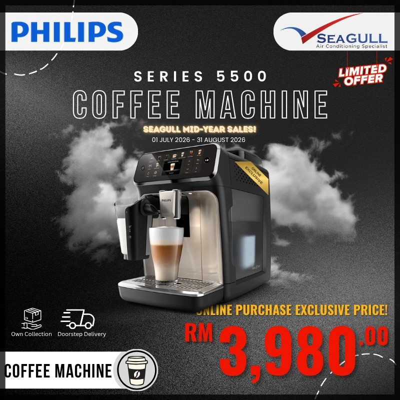 [MID-SALES]Philips Series 5500 Espresso Fully Automatic Coffee Machine 1500W EP5547/90
