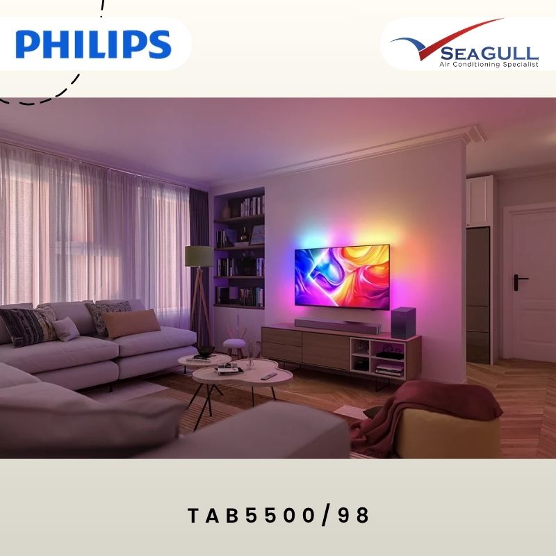 Alternative view of Philips Soundbar 2.1 Dolby Digital Plus With Wireless Subwoofer TAB5500/98